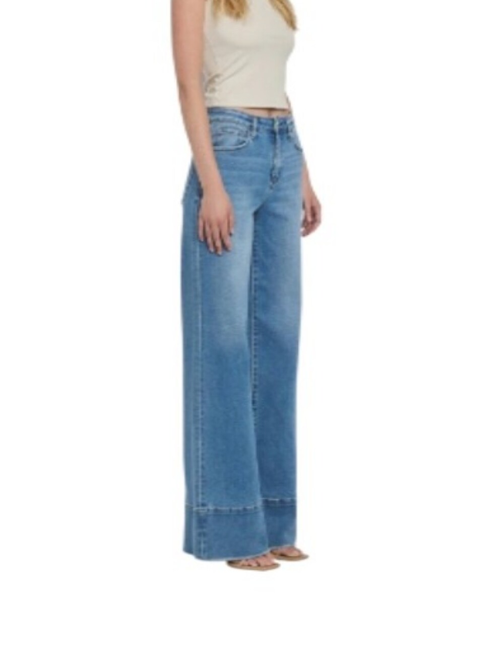 Vervet Olivia Wide-Leg High Waisted Denim Jeans - Picture 2 of 12